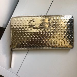 Kate Spade Gold Wallet